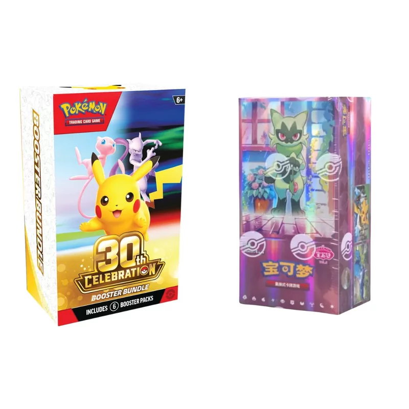 Pokémon Booster Bundle - 30th Celebration + Pokémon Chinese Boosterbox -  Gem Pack Vol.5