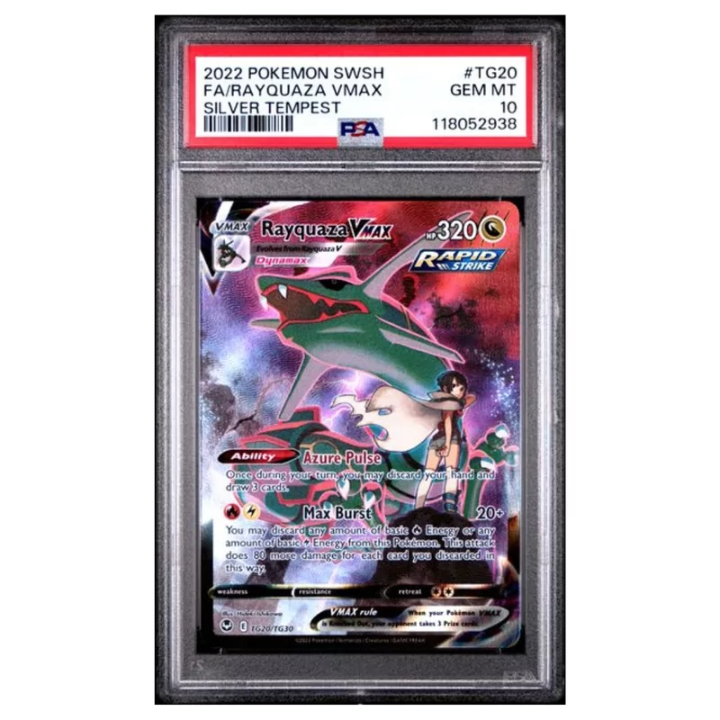PSA 10 Pokémon Silver Tempest #TG20 Rayquaza Vmax | Cardgameshop