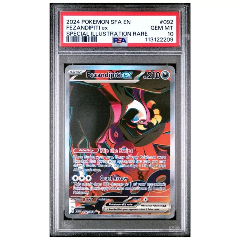 PSA 10 Pokémon SFA EN #092 Fezandipiti ex Special Illustration Rare