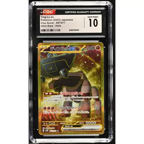 CGC 10 Ting-Lu ex Pokémon Japanese Clay Burst - 097/071 Ultra Rare