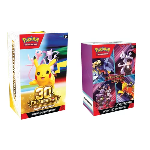 Pokémon Booster Bundle - 30th Celebration + Pokémon Booster Bundle Scarlet & Violet - Destined Rival