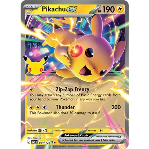 Pikachu ex (30th-054)