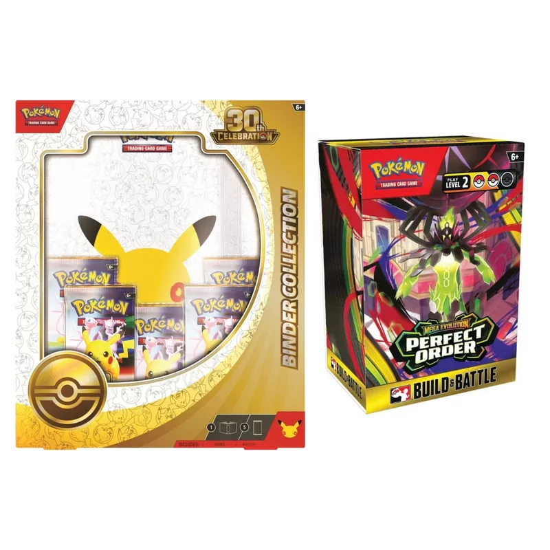 Pokémon Binder Collection - 30th Celebration + Pokémon Build & Battle - ME03 Perfect Order