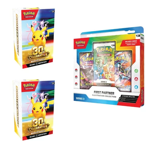 2 X Pokémon Booster Bundle - 30th Celebration + First Partner Illustration - Collection [SERIES 3]
