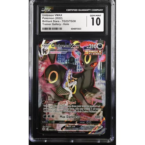 CGC 10 Pokémon Brilliant Stars TG23/TG30 Umbreon VMAX