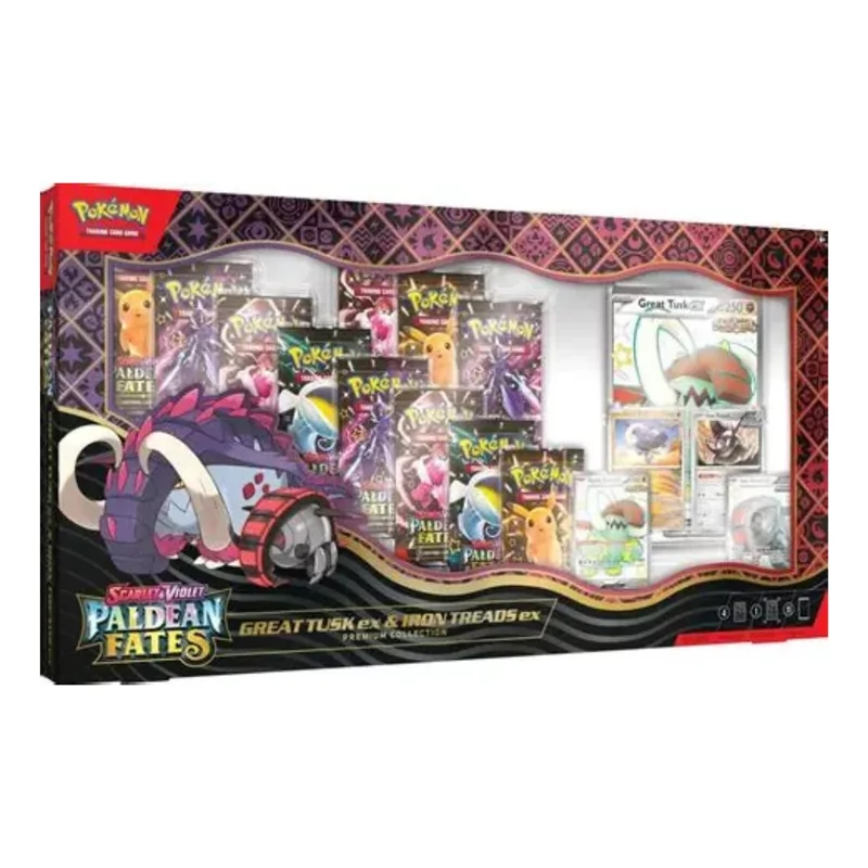 Pokémon Premium Collection Paldean Fates - Great Tusk ex & Iron Treads ex