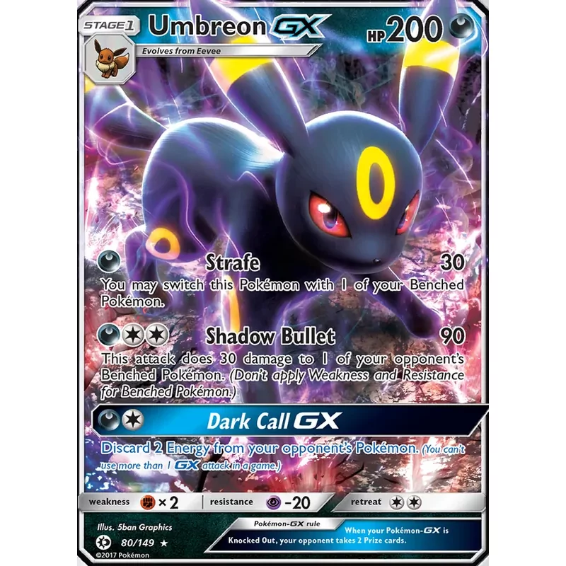 Umbreon GX (sm1-80)