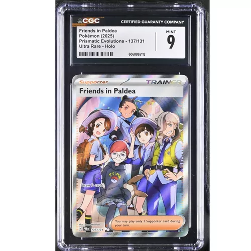 CGC 9 Pokémon Prismatic Evolutions #137 Friends In Paldea