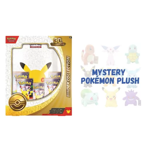 Pokémon Binder Collection - 30th Celebration  + Mystery Pokémon Plush