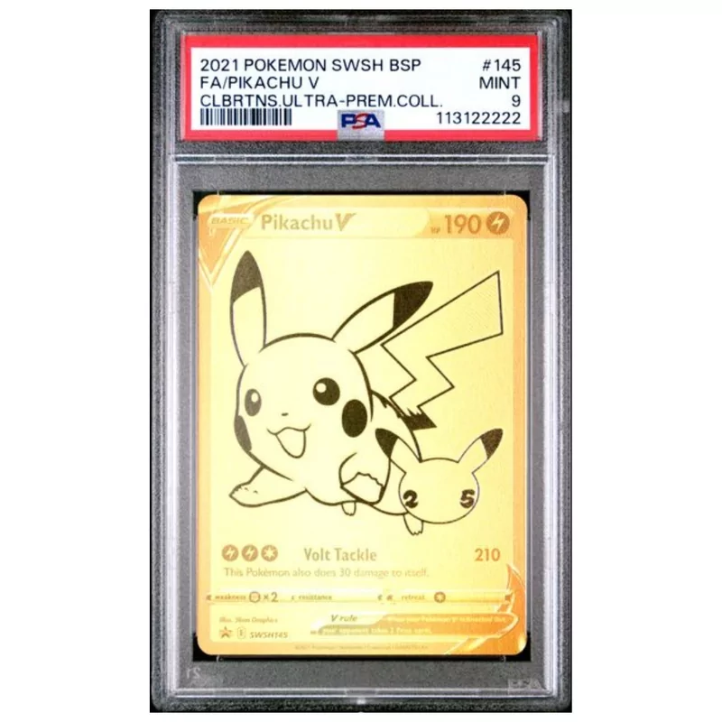 PSA 9 Pokémon SWSH Promo #145 Pikachu V Celebrations Ultra Premium Collection