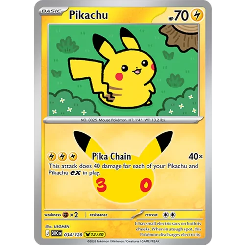 Pikachu (30th-034)