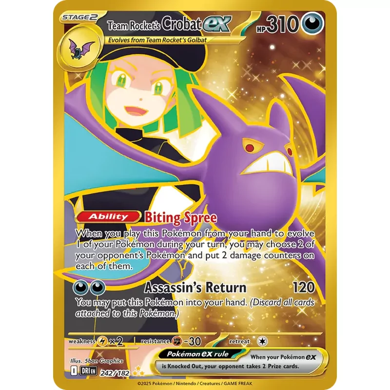 Team Rocket's Crobat ex (sv10-242)