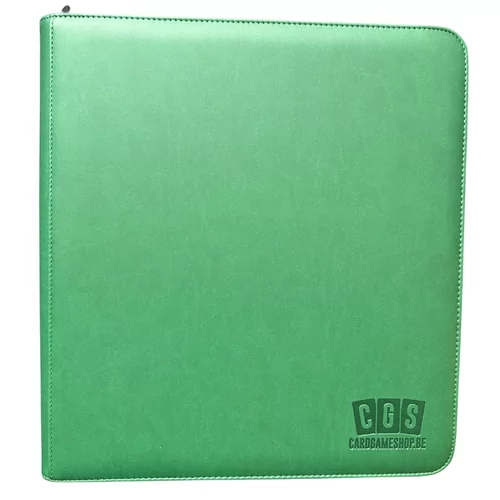 CGS Custom Brand 12-Pocket Zipped Premium Binder - Groen