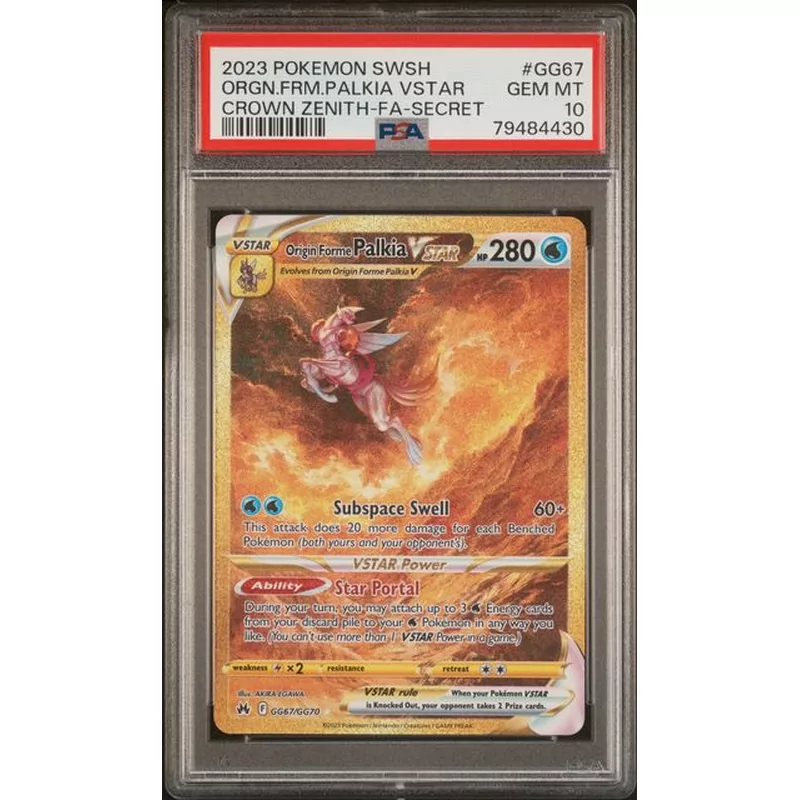 PSA 10 Pokémon Crown Zenith GG67 Origin Forme Palkia VSTAR