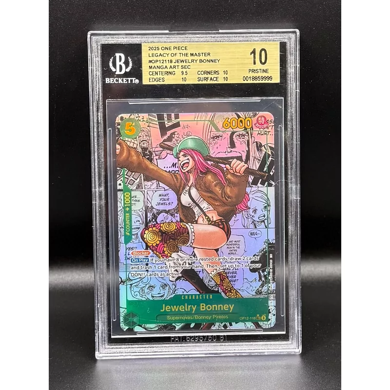 BGS 10 One Piece Legacy of the Master #OP12118 Jewelry Bonney Manga Art SEC