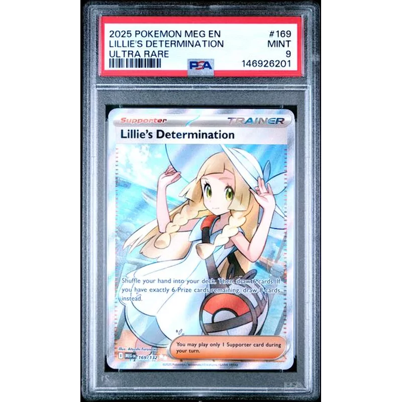 PSA 9 Pokemon Mega Evolution 169 Lillie's Determination
