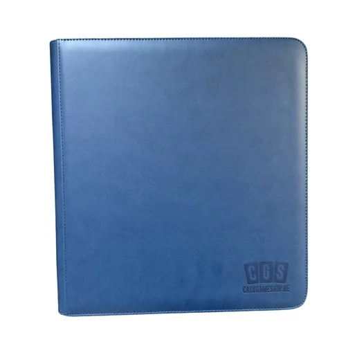 CGS Custom Brand 12-Pocket Zipped Premium Binder - Navy Blue