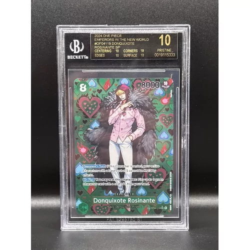 BGS 10 BLACK LABEL One Piece Emperors in the New World #OP04119 Donquixote Rosinante SP