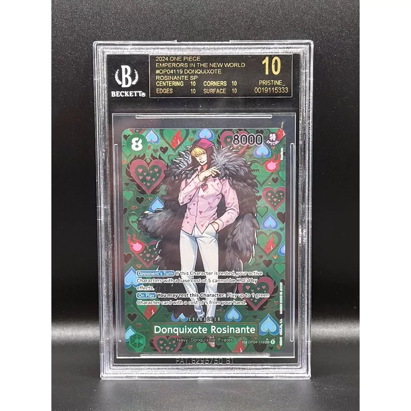 BGS 10 BLACK LABEL One Piece Emperors in the New World #OP04119 Donquixote Rosinante SP