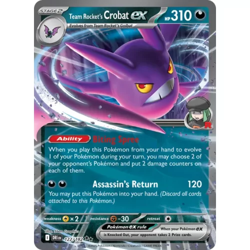 Team Rocket's Crobat ex (sv10-122)