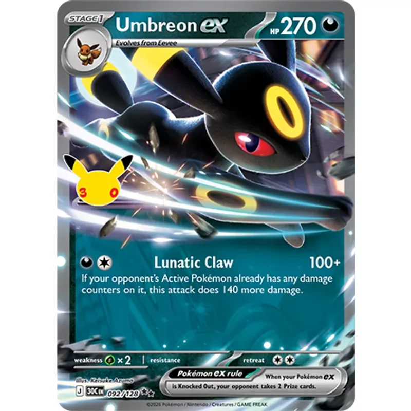 Umbreon ex (30th-092)