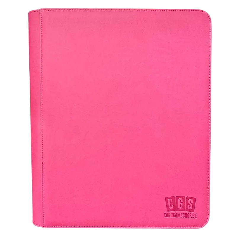 CGS Custom Brand 9-Pocket Zipped  [TOPLOADER] Premium Binder - Roze