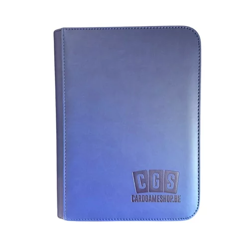 CGS Custom Brand 4-Pocket Zipped Premium Binder - Navy Blue