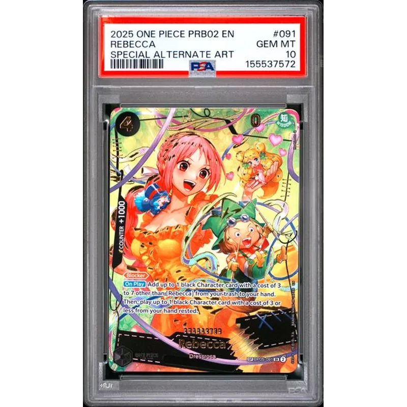 PSA 10 One Piece PRB02 English #091 Rebecca Special Alternate Art