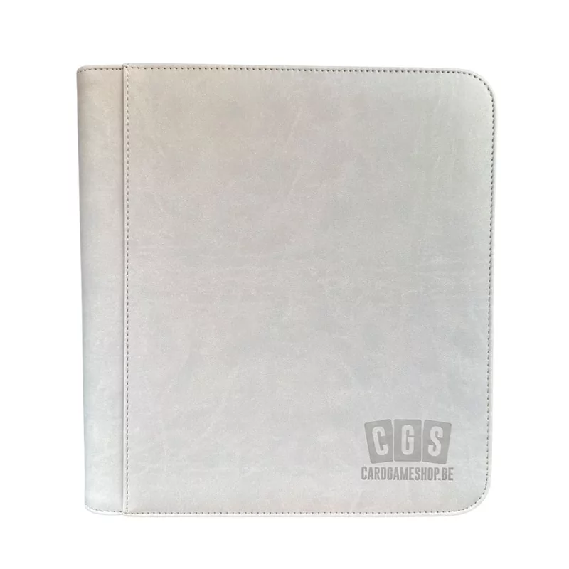CGS Custom Brand 4-Pocket Zipped  [TOPLOADER] Premium Binder - Grijs