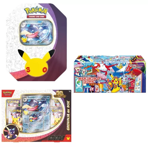 Pokémon ex BOX & TIN 30th Celebration - Greninja ex + Pokémon Japanse Box Pokémoncenter - Fukuoka