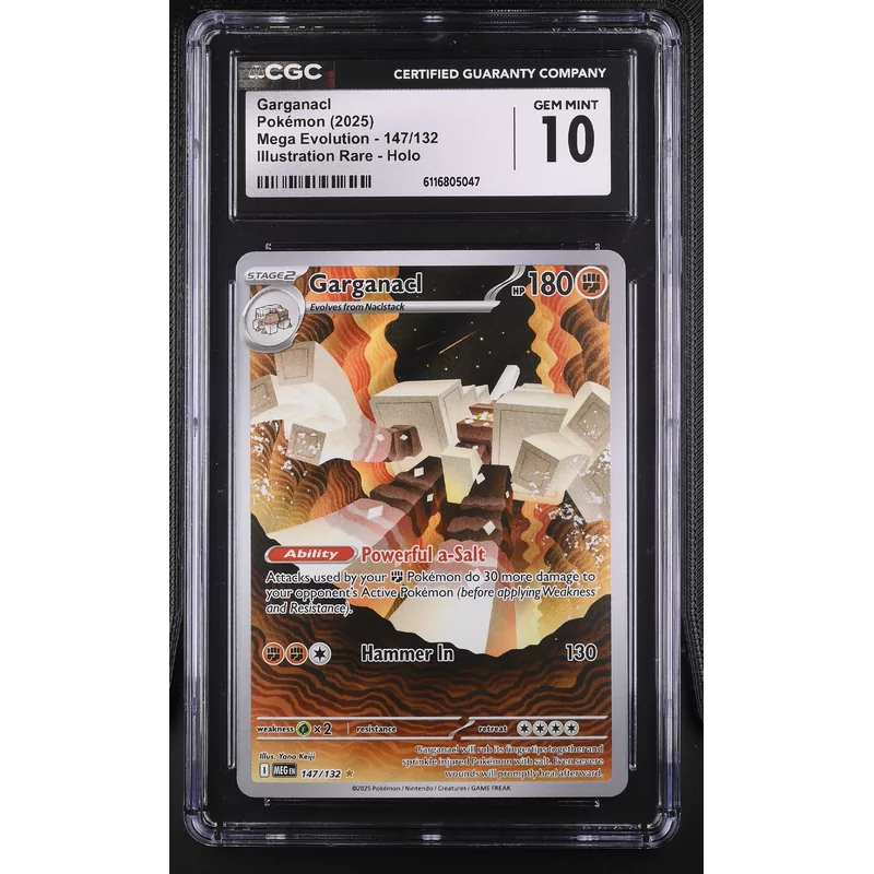 CGC 10 Pokémon Mega Evolution 147/132 Garganacl