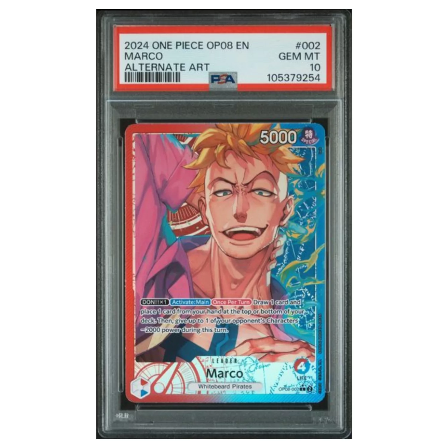 PSA 10 One Piece OP08 #002 Marco Alternate Art | Cardgameshop