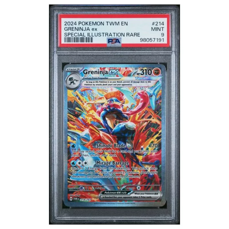 PSA 9 Pokémon TWM-EN #214 Greninja ex