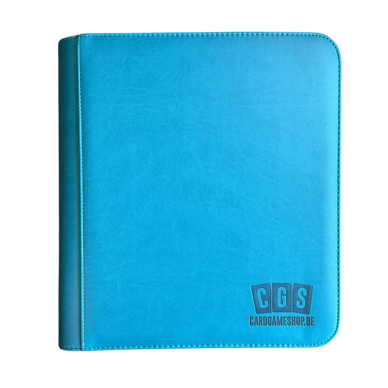 CGS Custom Brand 4-Pocket Zipped  [TOPLOADER] Premium Binder - Teal