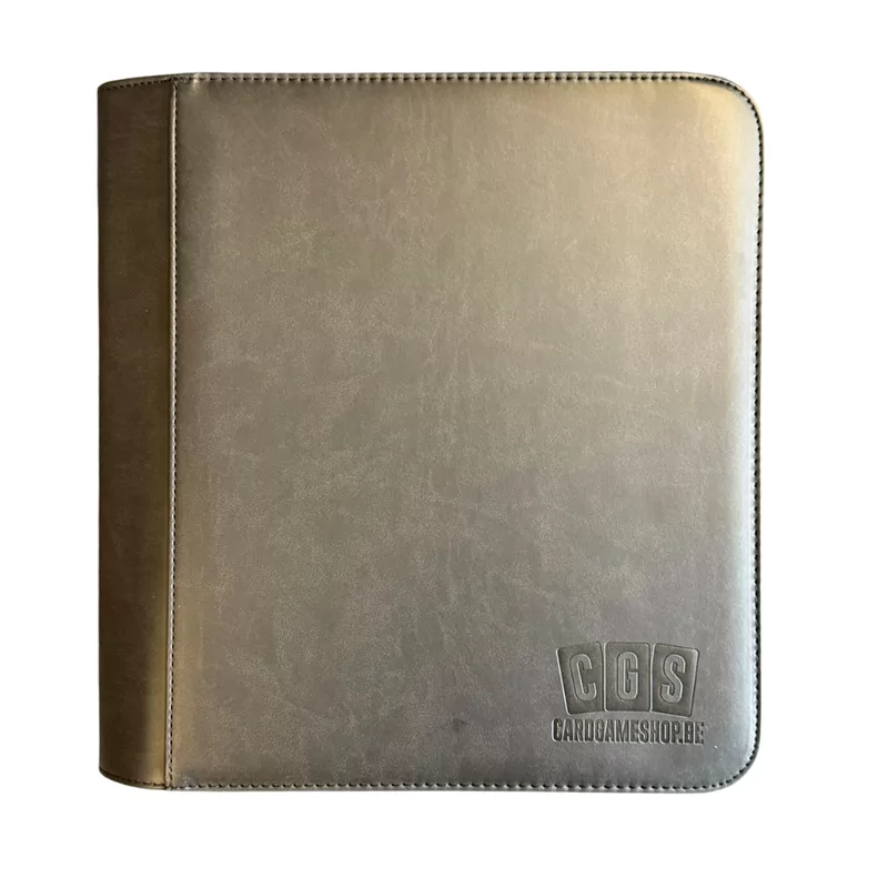 CGS Custom Brand 4-Pocket Zipped  [TOPLOADER] Premium Binder - Zwart