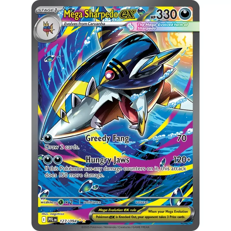 Mega Sharpedo ex (me02-127)