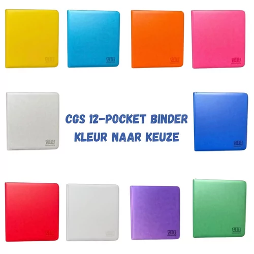CGS Custom Brand 12-Pocket Zipped Premium Binder - KLEUR OFF CHOICE (No Black - Green - Purple))