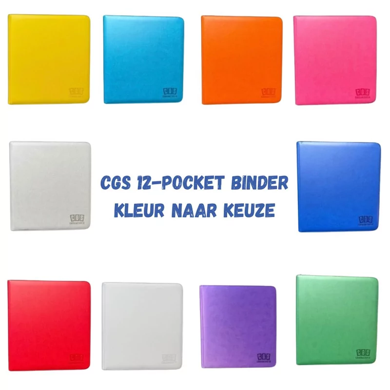 CGS Custom Brand 12-Pocket Zipped Premium Binder - KLEUR OFF CHOICE (No Black - Green - Purple))