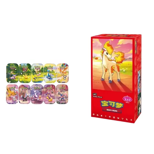 Pokémon Mini Tin - 30th Celebration [RANDOM ART] + Pokémon Chinese Boosterbox - Gem Pack Vol.4