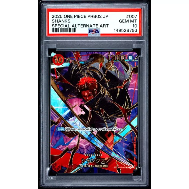 PSA 10 One Piece Japanse OP06-007 Shanks Special Alternate Art