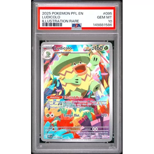 PSA 10 Pokémon PFL 095 Ludicolo