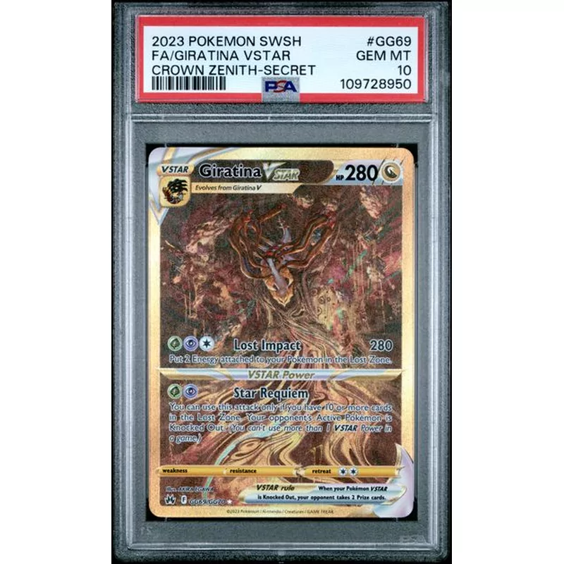 PSA 10 Pokémon Crown Zenith GG69 Giratina VSTAR