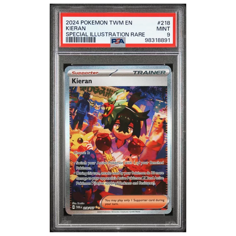PSA 9 Kieran Special Illustration Rare #218 Twilight Masquerade