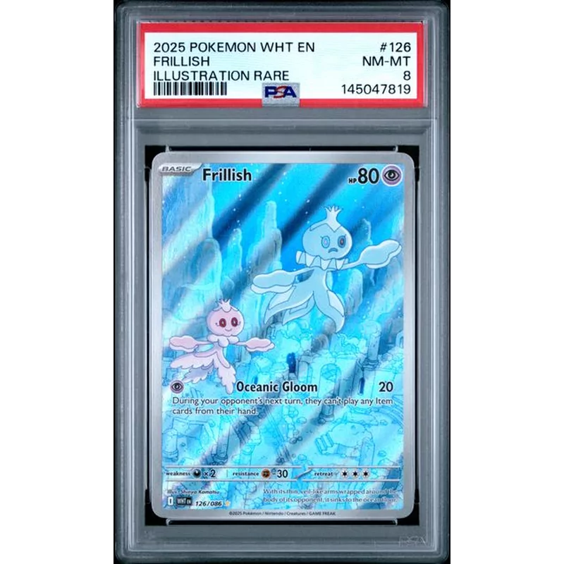 PSA 8 Pokemon White Flare 126 Frillish