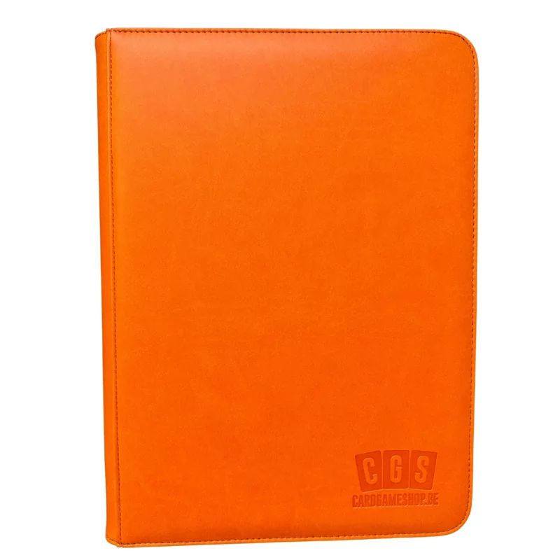 CGS Custom Brand 9-Pocket Zipped Premium Binder - Oranje