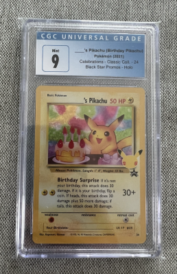 Birthday 's Pikachu Celebrations - CGC 9