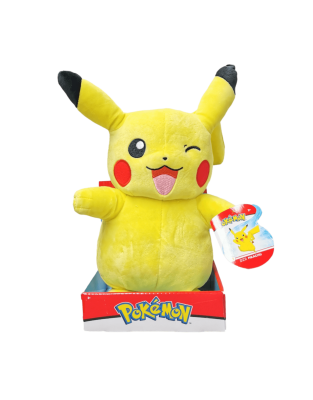 Pokémon Plush 30cm - Pikachu Knipoog