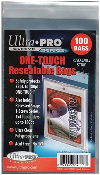 One - Touch Resealable Bags (100 bags)