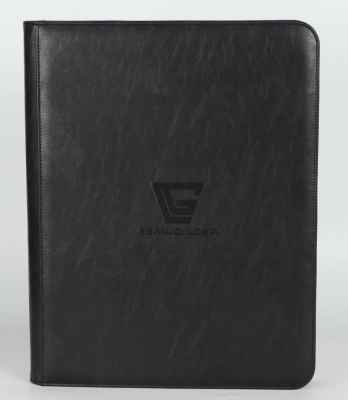 Premium 3''X4'' toploader fit collector's binder [216 pockets] Black