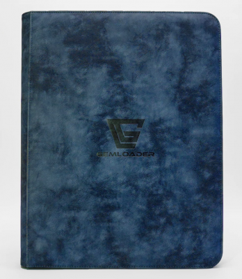 Premium 3''X4'' toploader fit collector's binder [216 pockets] Blue
